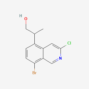 2-(8-Bromo-3-chloroisoquinolin-5-yl)propan-1-ol