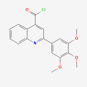 molecular formula C19H16ClNO4 B1393886 2-(3,4,5-三甲氧基苯基)喹啉-4-羰基氯化物 CAS No. 1160260-80-9