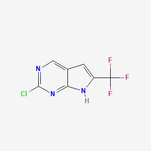 2-Chloro-6-(trifluoromethyl)-7H-pyrrolo[2,3-d]pyrimidine