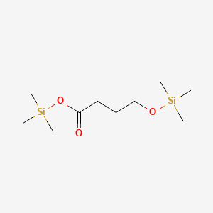 molecular formula C10H24O3Si2 B13938876 Butanoic acid, 4-[(trimethylsilyl)oxy]-, trimethylsilyl ester CAS No. 55133-95-4