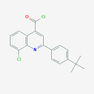 molecular formula C20H17Cl2NO B1393893 2-(4-叔丁基苯基)-8-氯喹啉-4-甲酰氯 CAS No. 1160256-15-4