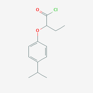 molecular formula C13H17ClO2 B1393897 2-(4-Isopropylphenoxy)butanoyl chloride CAS No. 1160257-58-8