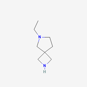 molecular formula C8H16N2 B13938973 6-Ethyl-2,6-diazaspiro[3.4]octane 