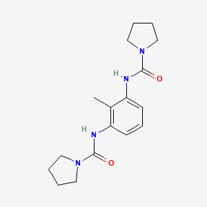 molecular formula C17H24N4O2 B13938977 N,N'-(2-Methyl-1,3-phenylene)bis(pyrrolidine-1-carboxamide) CAS No. 60006-10-2