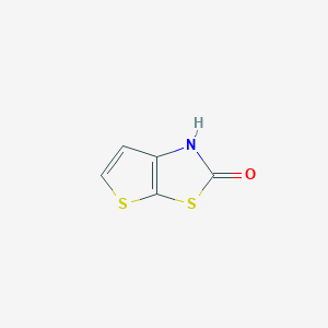 molecular formula C5H3NOS2 B13938987 Thieno[3,2-D]thiazol-2(1H)-one CAS No. 70839-94-0