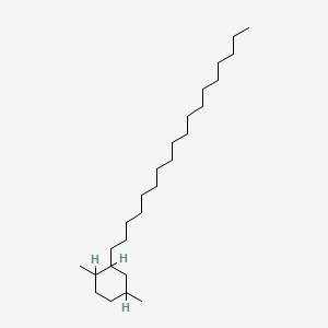 molecular formula C26H52 B13939048 1,4-Dimethyl-3-n-octadecylcyclohexane CAS No. 55282-02-5