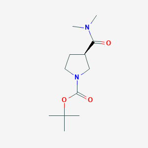 molecular formula C12H22N2O3 B13939105 (3R)-tert-butyl 3-(dimethylcarbamoyl)pyrrolidine-1-carboxylate 