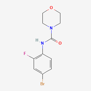 molecular formula C11H12BrFN2O2 B13939109 N-(4-bromo-2-fluorophenyl)morpholine-4-carboxamide 