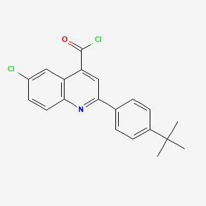 B1393915 2-(4-Tert-butylphenyl)-6-chloroquinoline-4-carbonyl chloride CAS No. 1160263-21-7