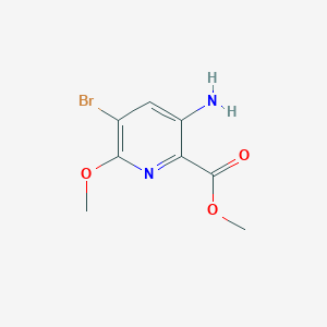 molecular formula C8H9BrN2O3 B13939175 Methyl 3-amino-5-bromo-6-methoxypicolinate 