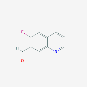 molecular formula C10H6FNO B13939215 6-Fluoro-quinoline-7-carbaldehyde CAS No. 1221280-86-9