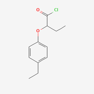 molecular formula C12H15ClO2 B1393928 2-(4-乙基苯氧基)丁酰氯 CAS No. 1160257-56-6