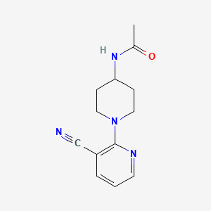 molecular formula C13H16N4O B1393942 N-[1-(3-cyanopyridin-2-yl)piperidin-4-yl]acetamide CAS No. 1160261-64-2