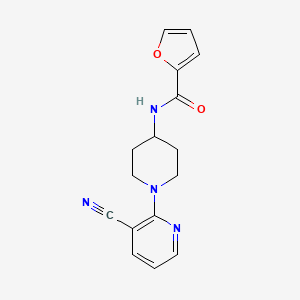 molecular formula C16H16N4O2 B1393943 N-[1-(3-cyanopyridin-2-yl)piperidin-4-yl]furan-2-carboxamide CAS No. 1160261-66-4