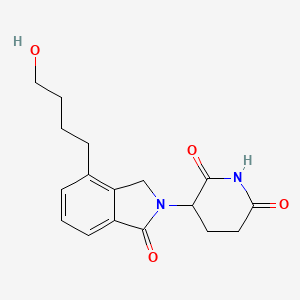 molecular formula C17H20N2O4 B13939430 Phthalimidinoglutarimide-C4-OH 