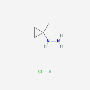 molecular formula C4H11ClN2 B13939436 (1-Methylcyclopropyl)hydrazine hydrochloride 