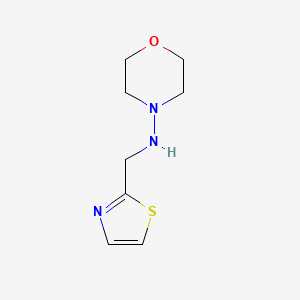molecular formula C8H13N3OS B1393944 N-(1,3-thiazol-2-ylmethyl)morpholin-4-amine CAS No. 921146-27-2
