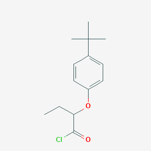 molecular formula C14H19ClO2 B1393945 2-(4-Tert-butylphenoxy)butanoyl chloride CAS No. 679837-26-4