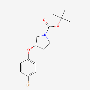 molecular formula C15H20BrNO3 B13939470 Tert-butyl (3S)-3-(4-bromophenoxy)pyrrolidine-1-carboxylate 