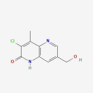 3-Chloro-7-(hydroxymethyl)-4-methyl-1,5-naphthyridin-2(1H)-one