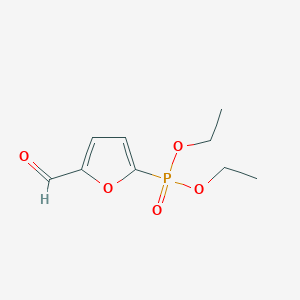 molecular formula C9H13O5P B1393963 二乙基(5-甲酰呋喃-2-基)膦酸酯 CAS No. 213124-94-8