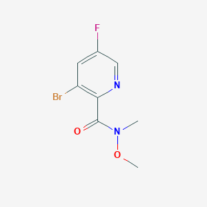 3-Bromo-5-fluoro-N-methoxy-N-methylpicolinamide