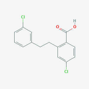 4-Chloro-2-[2-[3-chlorophenyl]ethyl]benzoic acid