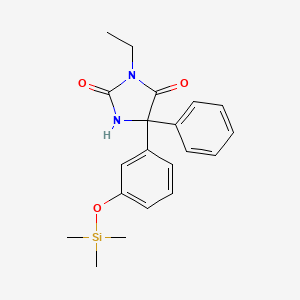 3-Ethyl-5-phenyl-5-(3-trimethylsilyloxyphenyl)imidazolidine-2,4-dione