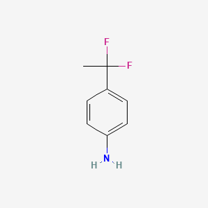 B1393970 4-(1,1-Difluoroethyl)aniline CAS No. 1379282-27-5