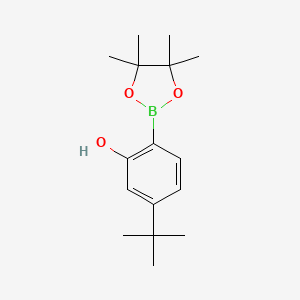 5-Tert-butyl-2-(4,4,5,5-tetramethyl-1,3,2-dioxaborolan-2-YL)phenol