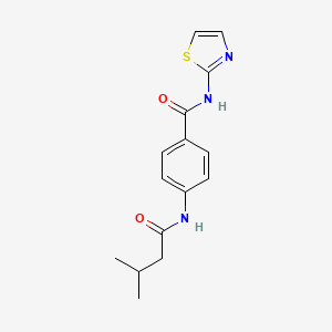 molecular formula C15H17N3O2S B13939702 4-(3-methylbutyrylamino)-N-thiazol-2-ylbenzamide 