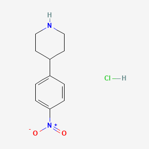 molecular formula C11H15ClN2O2 B1393971 4-(4-硝基苯基)哌啶盐酸盐 CAS No. 883194-93-2