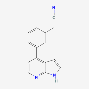 2-(3-(1H-Pyrrolo[2,3-b]pyridin-4-yl)phenyl)acetonitrile