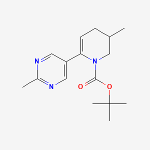 molecular formula C16H23N3O2 B13939728 tert-Butyl 3-methyl-6-(2-methylpyrimidin-5-yl)-3,4-dihydropyridine-1(2H)-carboxylate 