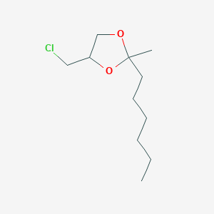 4-(Chloromethyl)-2-hexyl-2-methyl-1,3-dioxolane