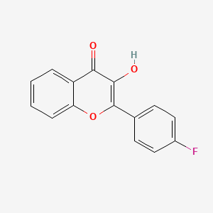 molecular formula C15H9FO3 B13939737 2-(4-fluorophenyl)-3-hydroxy-4H-chromen-4-one 