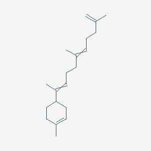 molecular formula C20H32 B13939745 1-Methyl-4-(1,5,9-trimethyl-1,5,9-decatrien-1-yl)cyclohexene CAS No. 56248-11-4