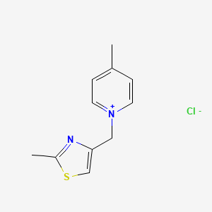 B1393975 4-Methyl-1-((2-methylthiazol-4-yl)methyl)pyridin-1-ium chloride CAS No. 943242-59-9
