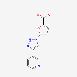 5-(4-Pyridin-3-yl[1,2,3]triazol-1-yl)-furan-2-carboxylic acid methyl ester