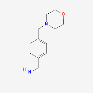 molecular formula C13H20N2O B1393976 N-甲基-N-[4-(吗啉-4-基甲基)苄基]胺 CAS No. 920482-81-1