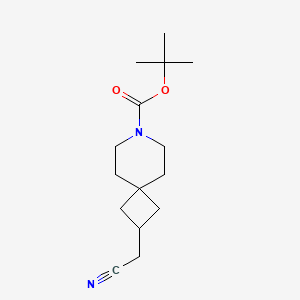 Tert-butyl 2-(cyanomethyl)-7-azaspiro[3.5]nonane-7-carboxylate