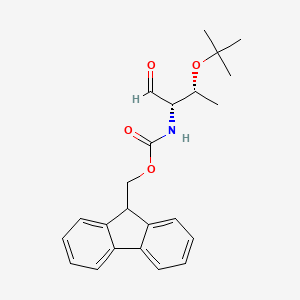 molecular formula C23H27NO4 B1393982 9H-芴-9-基甲基 N-[(2S,3R)-3-(叔丁氧基)-1-氧代丁-2-基]氨基甲酸酯 CAS No. 160948-81-2