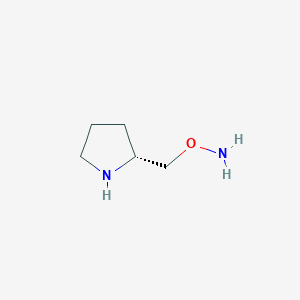 B1393983 (R)-O-(pyrrolidin-2-ylmethyl)hydroxylamine CAS No. 952747-32-9
