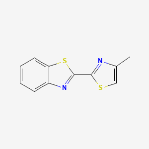 molecular formula C11H8N2S2 B13939846 2-(4-methyl-2-thiazolyl)-Benzothiazole 