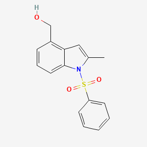 (2-methyl-1-(phenylsulfonyl)-1H-indol-4-yl)methanol