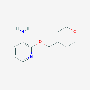 B1393986 2-(Tetrahydro-2H-pyran-4-ylmethoxy)pyridin-3-amine CAS No. 1247781-62-9