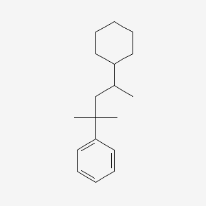 molecular formula C18H28 B13939866 Benzene, (3-cyclohexyl-1,1-dimethylbutyl)- CAS No. 63302-58-9