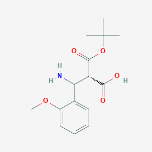 molecular formula C15H21NO5 B13939889 Boc-(s)-3-amino-3-(2-methoxyphenyl)-propionic acid 