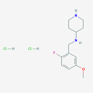 B1393991 N-(2-Fluoro-5-methoxybenzyl)piperidin-4-amine dihydrochloride CAS No. 1322200-86-1