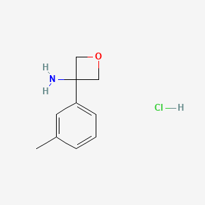 B1393992 3-(M-Tolyl)oxetan-3-amine hydrochloride CAS No. 1322200-80-5